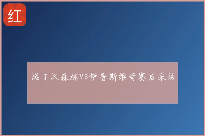 诺丁汉森林vs伊普斯维奇赛后采访